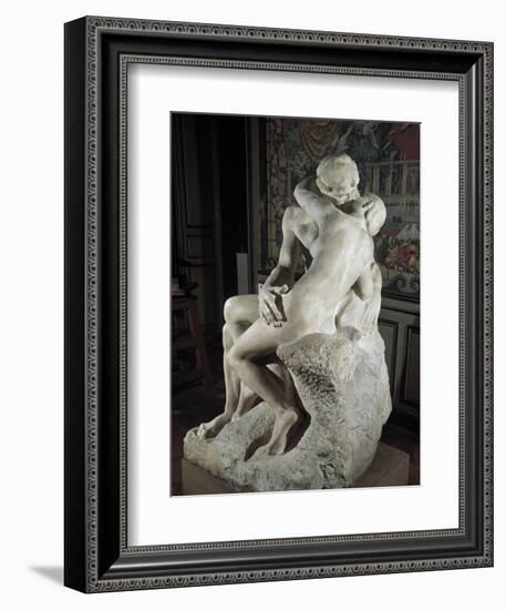 The Kiss-Auguste Rodin-Framed Art Print