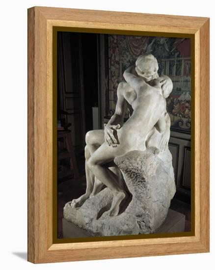 The Kiss-Auguste Rodin-Framed Stretched Canvas