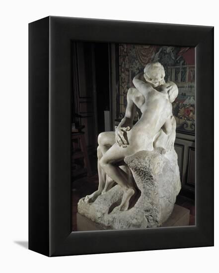 The Kiss-Auguste Rodin-Framed Stretched Canvas