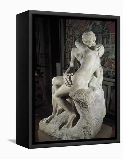 The Kiss-Auguste Rodin-Framed Stretched Canvas