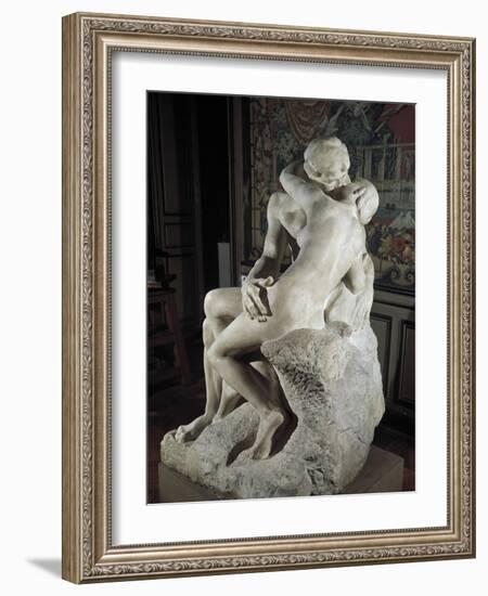 The Kiss-Auguste Rodin-Framed Art Print