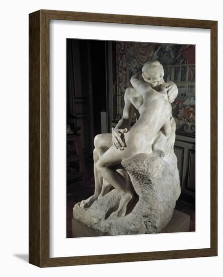 The Kiss-Auguste Rodin-Framed Art Print