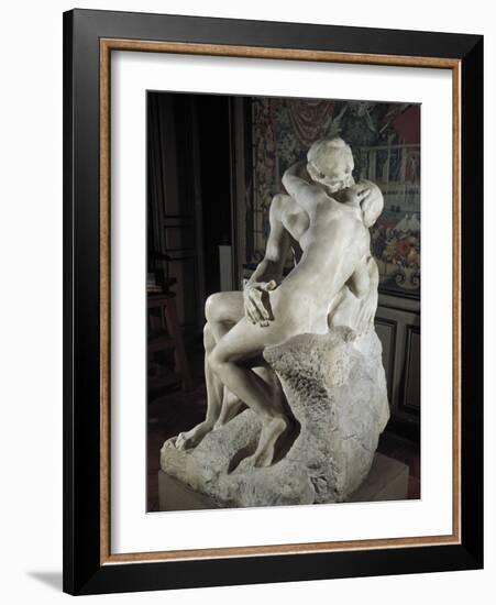 The Kiss-Auguste Rodin-Framed Art Print