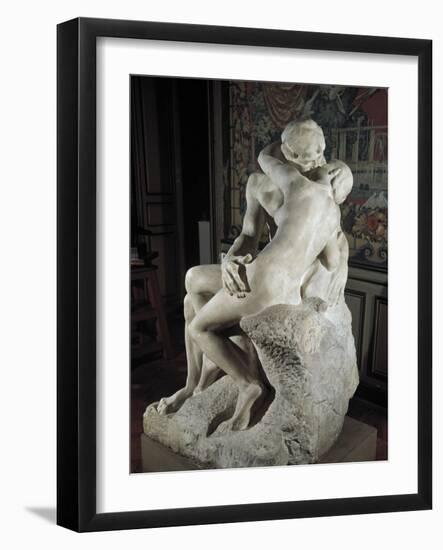 The Kiss-Auguste Rodin-Framed Art Print