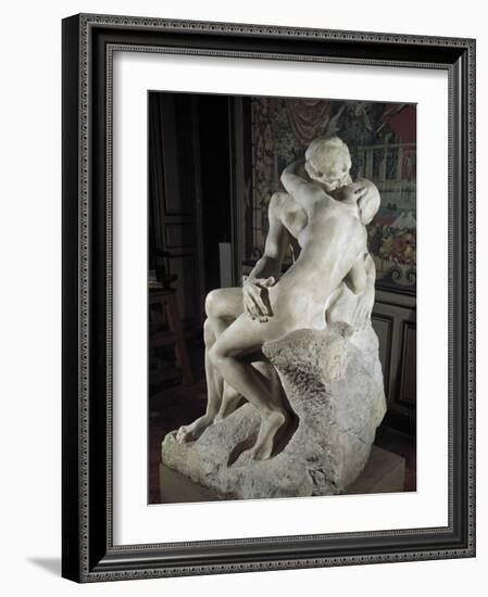 The Kiss-Auguste Rodin-Framed Art Print