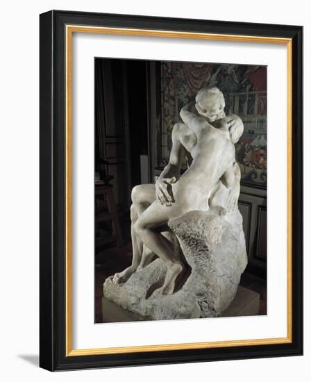 The Kiss-Auguste Rodin-Framed Art Print