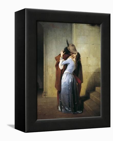 The Kiss-Francesco Hayez-Framed Stretched Canvas