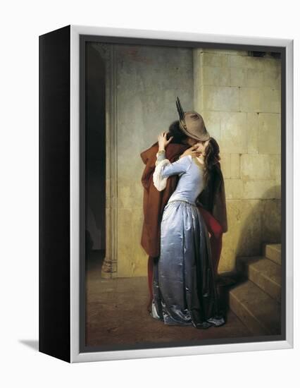 The Kiss-Francesco Hayez-Framed Stretched Canvas