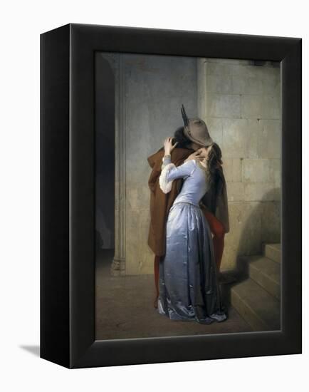 The Kiss-Francesco Hayez-Framed Stretched Canvas