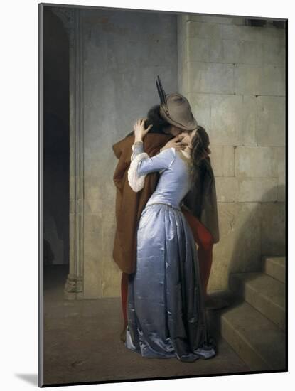 The Kiss-Francesco Hayez-Mounted Art Print