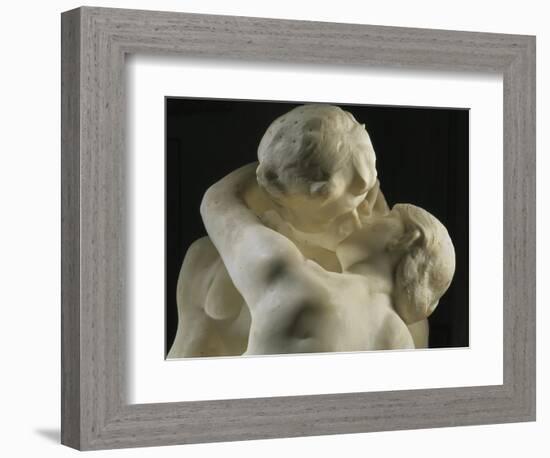 The Kiss-Auguste Rodin-Framed Art Print