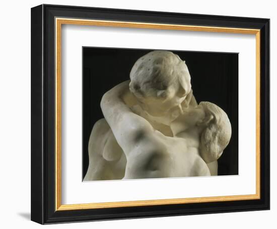 The Kiss-Auguste Rodin-Framed Art Print
