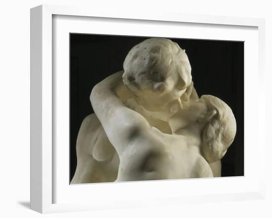 The Kiss-Auguste Rodin-Framed Art Print