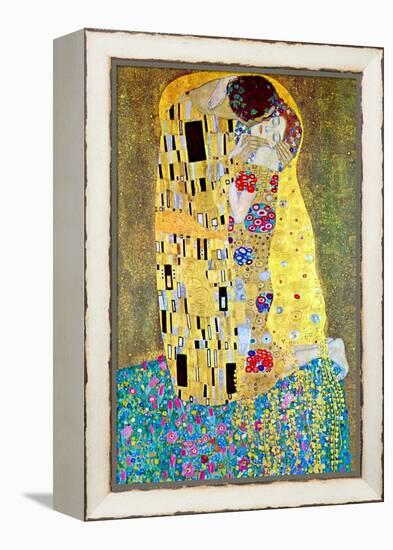 The Kiss-Gustav Klimt-Framed Stretched Canvas