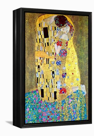 The Kiss-Gustav Klimt-Framed Stretched Canvas