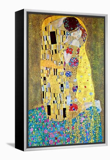 The Kiss-Gustav Klimt-Framed Stretched Canvas