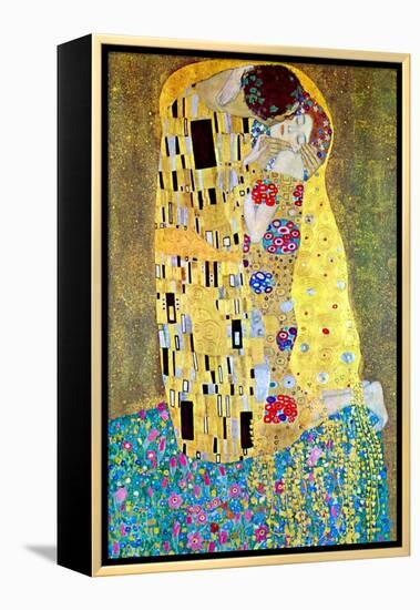 The Kiss-Gustav Klimt-Framed Stretched Canvas