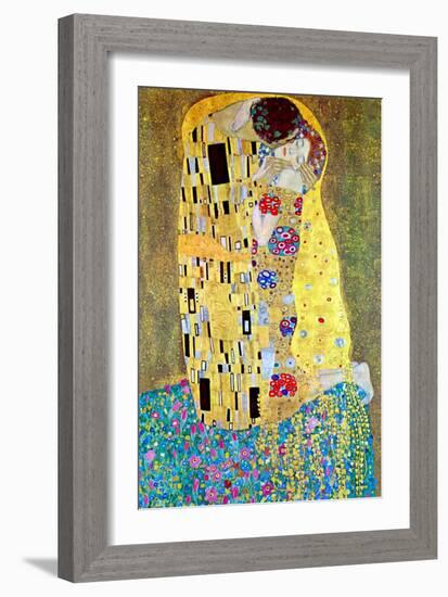 The Kiss-Gustav Klimt-Framed Premium Giclee Print