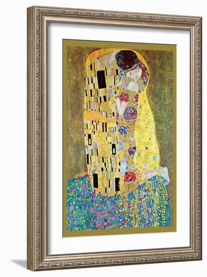 The Kiss-Gustav Klimt-Framed Art Print