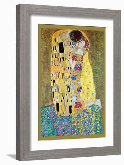 The Kiss-Gustav Klimt-Framed Art Print