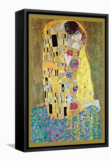 The Kiss-Gustav Klimt-Framed Stretched Canvas