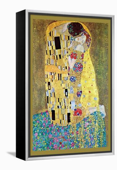 The Kiss-Gustav Klimt-Framed Stretched Canvas