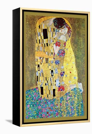 The Kiss-Gustav Klimt-Framed Stretched Canvas