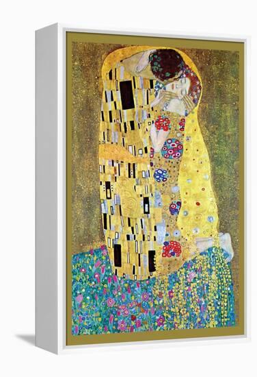 The Kiss-Gustav Klimt-Framed Stretched Canvas