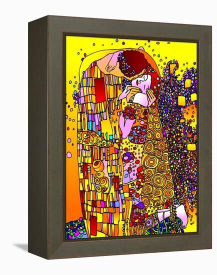 The Kiss-Howie Green-Framed Premier Image Canvas