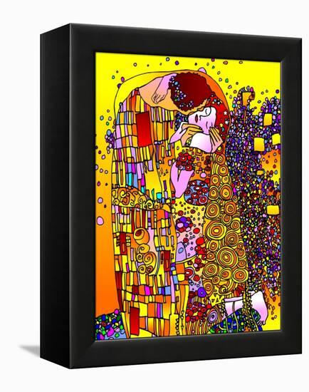 The Kiss-Howie Green-Framed Premier Image Canvas