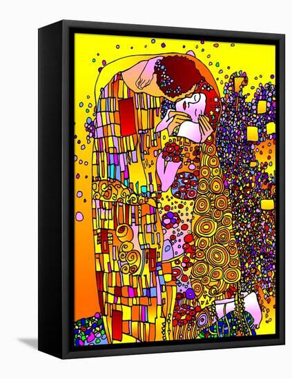 The Kiss-Howie Green-Framed Premier Image Canvas