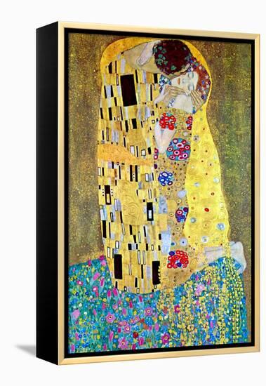 The Kiss-Gustav Klimt-Framed Stretched Canvas