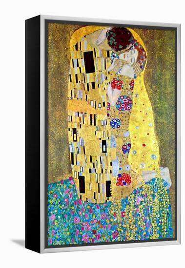 The Kiss-Gustav Klimt-Framed Stretched Canvas