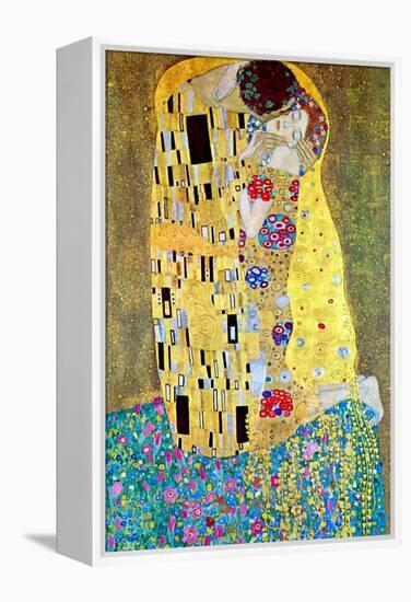 The Kiss-Gustav Klimt-Framed Stretched Canvas