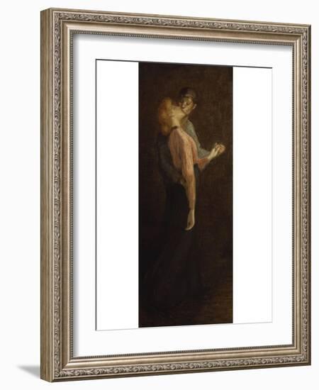 The Kiss-Théophile Alexandre Steinlen-Framed Giclee Print