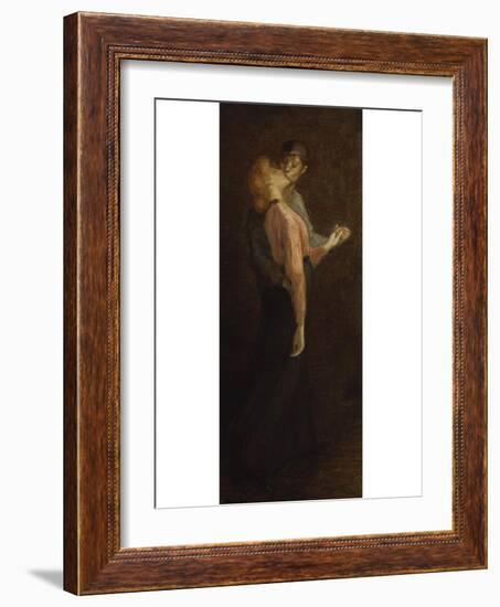 The Kiss-Théophile Alexandre Steinlen-Framed Giclee Print