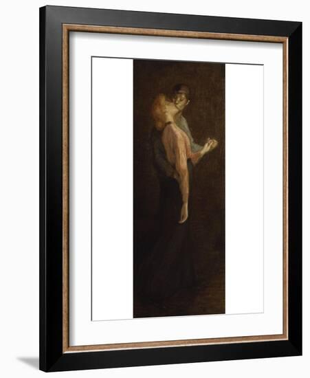 The Kiss-Théophile Alexandre Steinlen-Framed Giclee Print