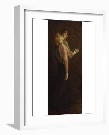 The Kiss-Théophile Alexandre Steinlen-Framed Giclee Print