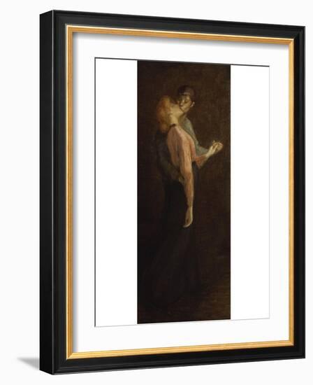 The Kiss-Théophile Alexandre Steinlen-Framed Giclee Print