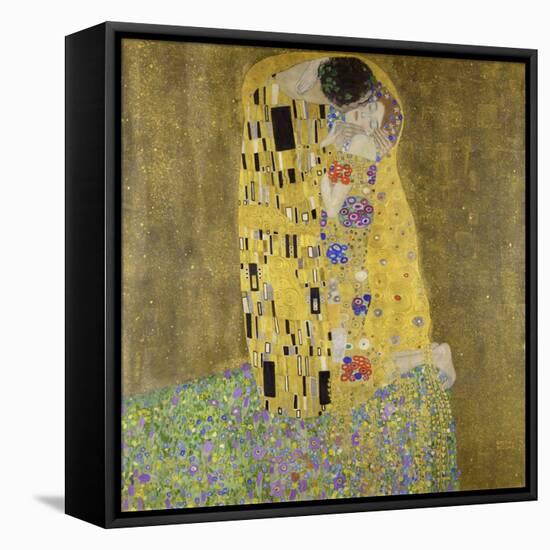 The Kiss-Gustav Klimt-Framed Stretched Canvas