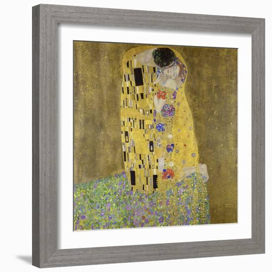 The Kiss-Gustav Klimt-Framed Art Print