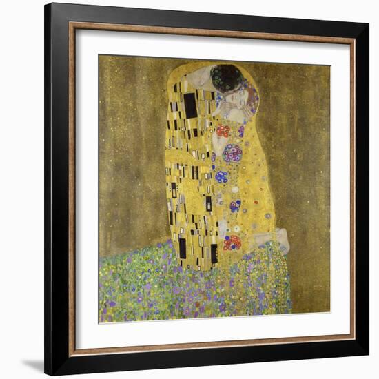 The Kiss-Gustav Klimt-Framed Art Print