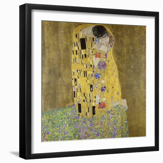 The Kiss-Gustav Klimt-Framed Art Print