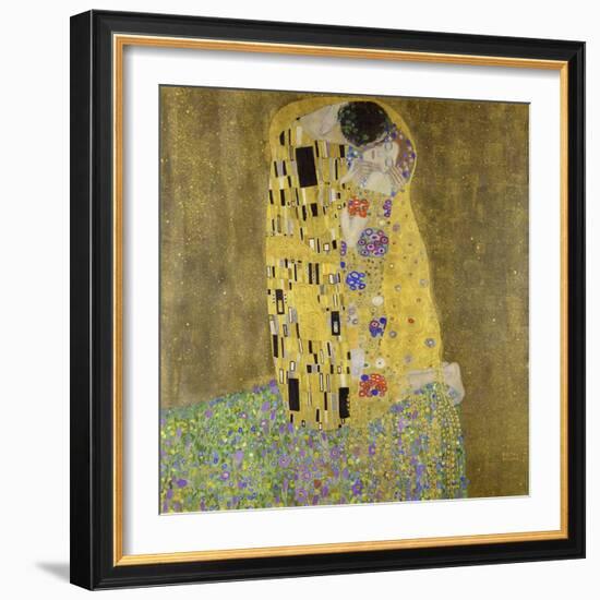 The Kiss-Gustav Klimt-Framed Art Print