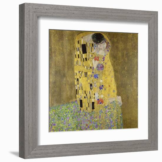 The Kiss-Gustav Klimt-Framed Art Print