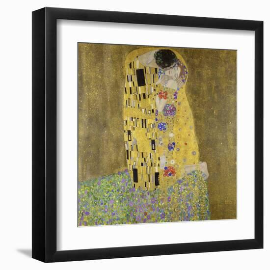 The Kiss-Gustav Klimt-Framed Art Print