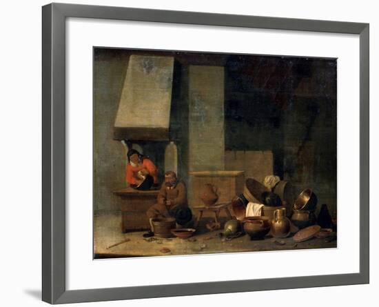 The Kitchen, 17th Century-null-Framed Giclee Print