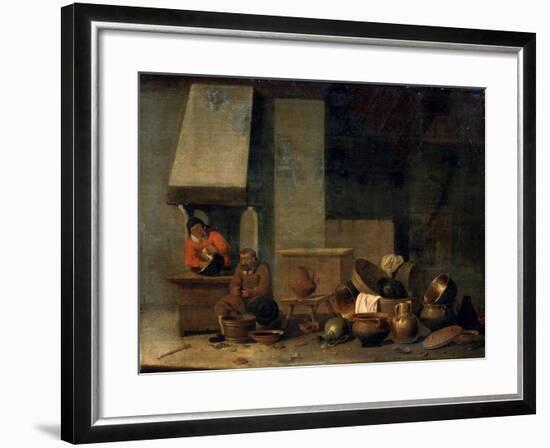 The Kitchen, 17th Century-null-Framed Giclee Print