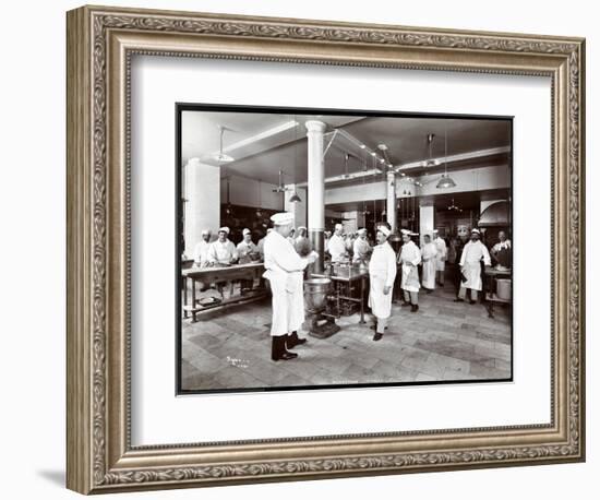 The Kitchen at the Hotel Manhattan, 1902-Byron Company-Framed Giclee Print