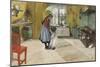 The Kitchen, from 'A Home' Series, c.1895-Carl Larsson-Mounted Giclee Print